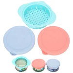 1 Can Strainer Bundle With 2 4-INCH 3 Packs, Purple+red+blue. Fixed Price $21.73.
