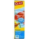6 Pack Glad Zipper Freezer Bags, Gallon Size, 15 Ct. Fixed Price $26.11.