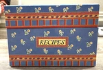 Brownlow Box W/recipe Cards & Dividers Flowers Roosters Cardboard New. Fixed Price $11.00.