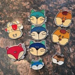 Rare Vintage 1980S Plastic Animal Chip Clips Cat Dog Fox Cow. Fixed Price $19.99.