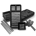 Sushi Serving Set, With 4 Japanese Plate, Soy Sauce Dish,. Fixed Price $42.14.