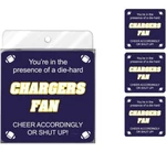 Chargers Football Fan Coaster Set Reusable Non-slip Neoprene Tree Free Greetings. Fixed Price $18.88.