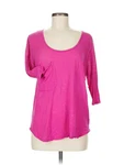 Nation Ltd. By Jen Menchaca Women Pink 3/4 Sleeve T-shirt One Size. Fixed Price $14.74.