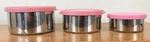 Set 3 Pottery Barn Kids Stainless Steel Food Storage Bento Box Lunch Containers. Fixed Price $29.99.