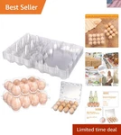 Clear Plastic Cartons - 12 Pack Holds Eggs Securely For Smart Storage. Fixed Price $25.19.