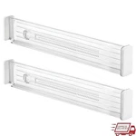 Adjustable Drawer Dividers Set 2 Organizers Kitchen Office Bathroom Storage. Fixed Price $35.61.