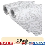 Removable Adhesive Shelf Liner Smooth Texture Contact Paper Home Decor New. Fixed Price $51.00.