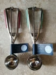 Core Home Ice Cream Gray Stainless Steel Soft Grip Handle Lot 2 Scoops. Fixed Price $29.15.