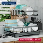 7 Code Large Dish Drying Rack For Kitchen Counter, Detachable Capacity. Fixed Price $47.05.