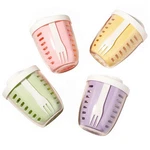 Luiruey 20OZ Fruit Salad Storage Cup W/ Lids, Fork Airtight, Bpa-free. Fixed Price $62.74.