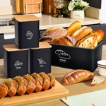 Kitchen Storage Set Bread Bin Tea Coffee Sugar Canisters Bamboo Lids For Organiz. Fixed Price $32.98.