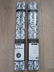 Nos Laura Ashley Self-adhesive Shelf Liner Black Grey LA-99800 2 Sets (4 Rolls). Fixed Price $49.99.