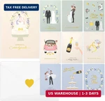 Zicoto Beautiful Wedding Cards Set Of 10 With Envelopes And Stickers - Elegant. Fixed Price $12.26.