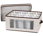 Household Essentials Wine Glass Storage Box, Strong Frame And Natural. Fixed Price $14.99.