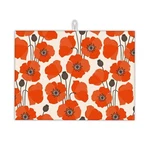 Red Poppy Flowers Dish Drying Mat For Kitchen Counter Decor, D... Fast Ship. Fixed Price $26.99.