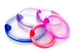 Farberware Bowl Huggers Lids 5 Pcs; Blue/purple Sm, 2 Med, And X-lg. Fixed Price $12.99.