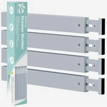 Ruichang Bamboo Kitchen Drawer Divider 4 PACK,17-22" Adjustable Utensil Grey. Fixed Price $27.38.