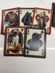 Artistic Cat Playing Cards Bicycle Linen Finish W/ Lisa Parker Design - Used. Fixed Price $24.90.
