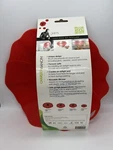 Charles Viancin Large Poppy Flower Reusable Silicone Container Lid 11" Red. Fixed Price $15.00.