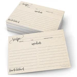 321DONE Recipe Cards Modern Rustic Kraft With Standard (4" X 6"),. Fixed Price $26.99.