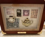 Arister Gifts Inc. Brown Wooden Tea Bag Organizer With Lid & Compartments. Fixed Price $20.00.