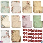 160 Pack Stationery Paper Set With Envelopes, Stickers, Vintage Floral Design. Fixed Price $26.64.
