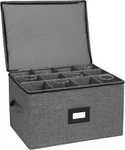 Stemware Storage Containers Wine Box With Dividers For Glasses. Fixed Price $33.90.