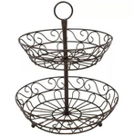 New 2-TIER Black Sorbus Countertop Fruit Basket Holder & Decorative Bowl Stand. Fixed Price $16.99.