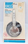 Vtg 1986 Ekco "america Kitchen Tradition" 4-PIECE Measuring Cup Set Nos. Fixed Price $49.97.