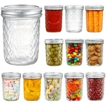Yeboda 16 Oz Mason Jars Wide Mouth Canning 12 Pack Glass With Silve.... Fixed Price $47.89.
