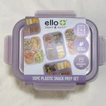 Ello Snap & Nest 10PC Plastic Meal Prep Containers Airtight Leak-proof 4 Spot. Fixed Price $12.99.