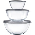 Mixing Bowls With Lids SET(4.5QT, 2.7QT, 1.1QT),GLASS L.... Fixed Price $48.27.