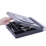 Silverware With Lid, Utensil Drawer Organizer. Removable 5 Slo.... Fixed Price $27.38.