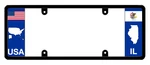 Dfs Illinois Patented License Plate Frame Holder. Fixed Price $29.99.