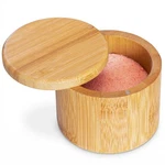Totally Bamboo Salt Cellar With Lid, Container Magnetic Swiv.... Fixed Price $17.13.