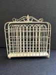 Garden Gate Napkin Letter Holder Park Designs Cottage Chippy White Farmhouse. Fixed Price $16.80.