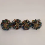 Crystal Glass Beaded Multicolor Drawer Pull Knob Set Of 4 With Hardware. Fixed Price $19.99.