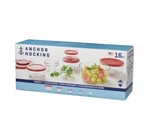 Anchor Hocking 16-PIECE Food Sorage Set (cherry). Fixed Price $30.00.