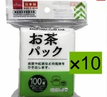 Tea Compact Type 100 Bags Leaf Filter 10PACKS Daiso From Japan. Fixed Price $48.80.
