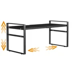 Expandable Cabinet Shelf Organizer Riser Kitchen Pantry Cupboard Under Sink. Fixed Price $46.08.