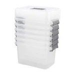 Saedy 5 Quart Latching Box, Great Funtionality Plastic Storage Bin With Lid (.... Fixed Price $36.05.