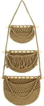 3-TIER Boho Fruit Basket For Kitchen,wall 62.00X33.00X3.00CM, Light Brown. Fixed Price $51.04.