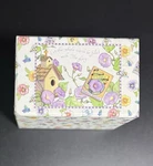 Vtg C.r. Gibson Company Recipe Box + Cards Biblical Cottagecore Floral. Fixed Price $7.20.