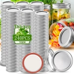 Slifejars Canning And 70MM Regular MOUTH(120LIDS +120RINGS), Silver. Fixed Price $48.64.