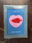 Taylor & Ng Tilefile Recipe Box With 3X5 Cards, Love You Heart And Sole. Fixed Price $20.00.