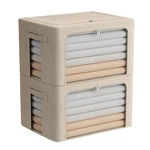Fhsqx 2 Pack Clear Window Storage Bins Foldable Fabric Boxes For.... Fixed Price $35.58.