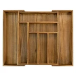 Luxury Acacia Kitchen Drawer Organizer - Silverware Ute... Fast Ship. Fixed Price $49.99.