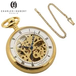 Charles-hubert 42MM Gold Mechanical Pocket Watch Open Face New From Japan. Fixed Price $304.99.