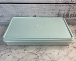 Tupperware Storage Container 784-6 Mint Green Seal Lid Rectangle Vintage Usa. Fixed Price $11.99.