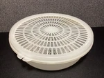 Vintage Tupperware Mini Collander #1830 W/ Flow-thru Seal #1871 Sheer. Fixed Price $12.49.